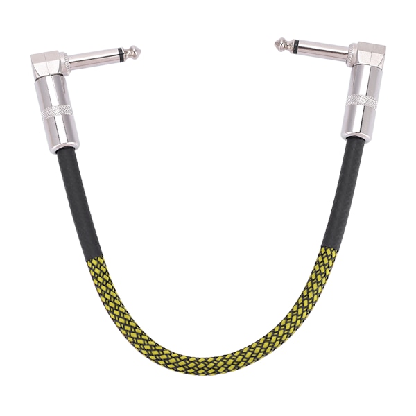 6 st 30 cm gitarr effektpedalbräda patchkabel sladd 1/4\" rätvinklig kontakt