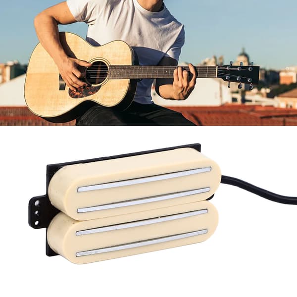 Elektrisk gitarr 4 spole pickup dubbel skena 4 blad låg brus metall elektrisk gitarr pickup för utbyte