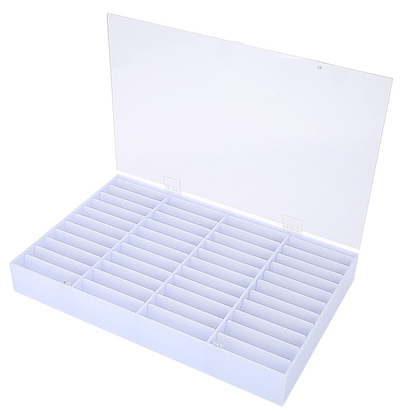 Tomt Negletips Opbevaringsboks Klar Neglekunst Dekoration Beholder Falske Negle Display Case