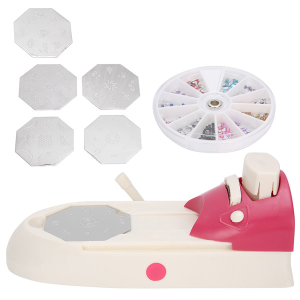 Nagelkonstskrivare Nagelkonstmönster Stämpel Manikymaskin Stämpel DIY Kit Set