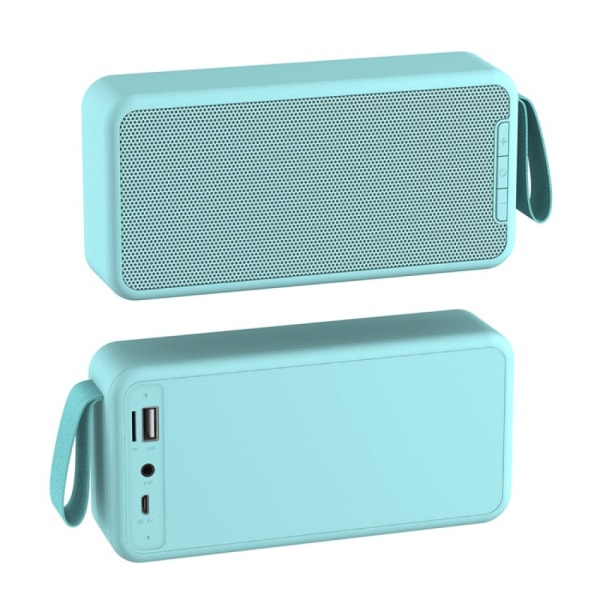Bluetooth högtalare, trådlös bärbar högtalare med högt stereoljud, rik bas,  inbyggd mikrofon. Perfekt för iPhone, Samsung och mer (blå) 26c0 | Fyndiq