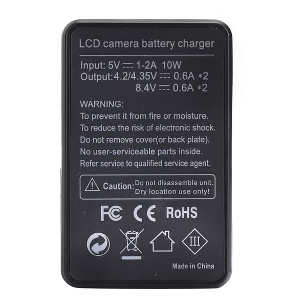SEIVI LP E8 Kamera Dobbel Spalte Batterilader med LCD Batteriindikator for Canon