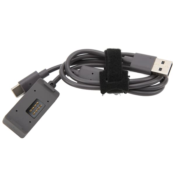 TELESIN 2 i 1 Magnetisk Laddningsbas 65cm med Typ C-kabel USB2.0 Dataöverföring för DJI Action 2
