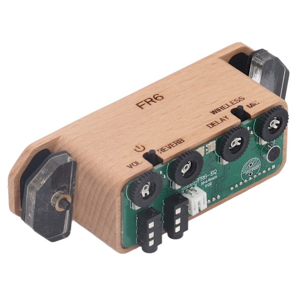 Vibrationslydshul Pickup Indbygget Reverb Delay Træguitar Lyd Pickup til Koncert