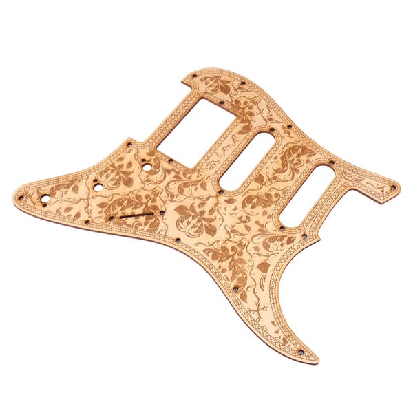 SSH Elektrisk Gitarr Guard Trä Pickguard Reparationsdelar Instrument Tillbehör Passar ST Gitarr