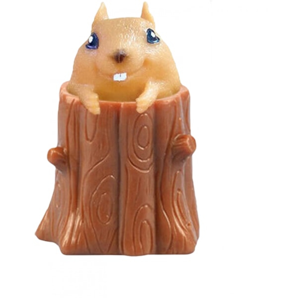 Squeeze Squirrel Leksaker Dekompressions Evil Squirrel Cup, Sensoriska Fidget Leksaker, Squishes Leksak Stressavlastning