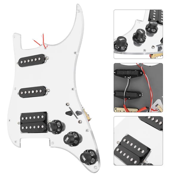11 Håls Laddad Prewired Pickguard Pickups Set Tillbehör För Elgitarr