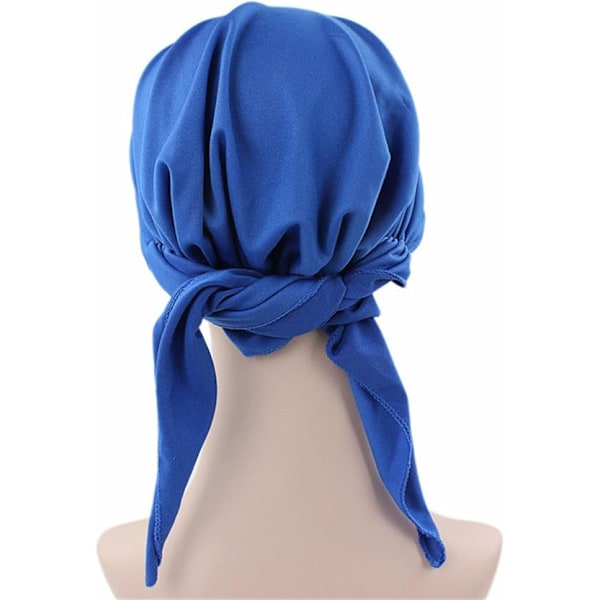 Hodetørkle for kvinner med steiner, hodebandasje, kjemohatt, spandex bandana, durag, svart
