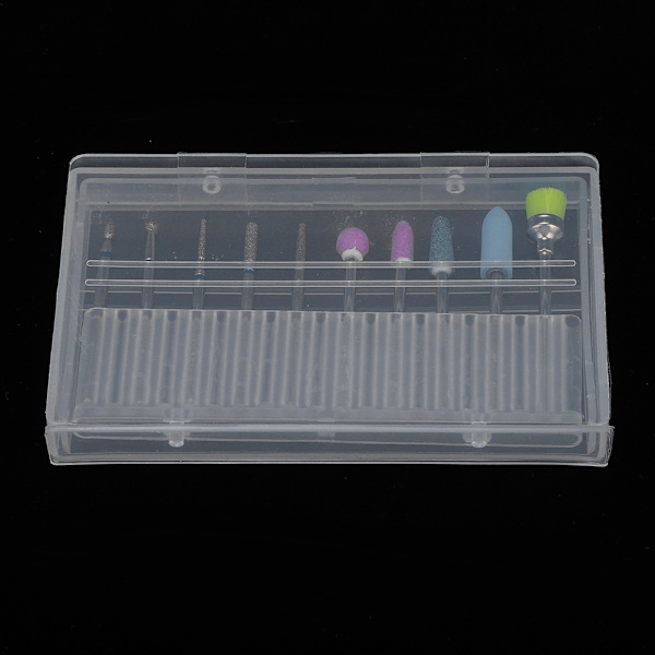 10 stk / sett Gummipoleringspisser Manikyr Pedikyr Neglepolering Burr Tilbehør 03