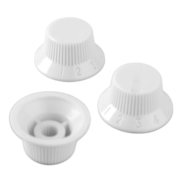 3 st gitarrkontrollknoppar 1 volym 2 ton passform topp plast set kit instrument tillbehör ersättning vit