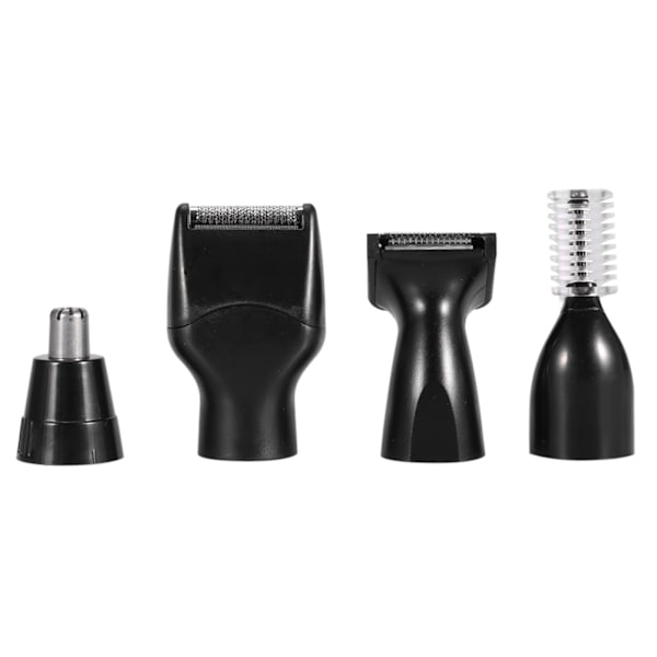 4 i 1 Genopladelig Mænd Næse Øre Tempel Hår Trimmer Elektrisk Skæg Øjenbryn Clipper Barbering Kit