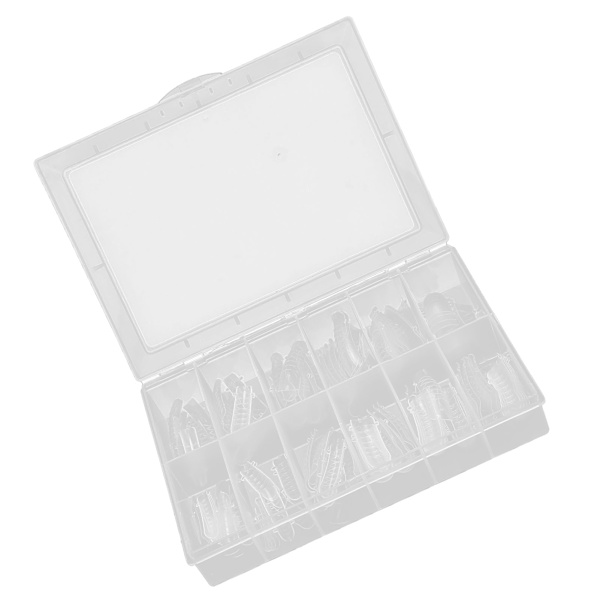120 st falska nagelspetsar transparent färg artificiella falska nagelspetsar för nagelsalong DIY nagelkonst
