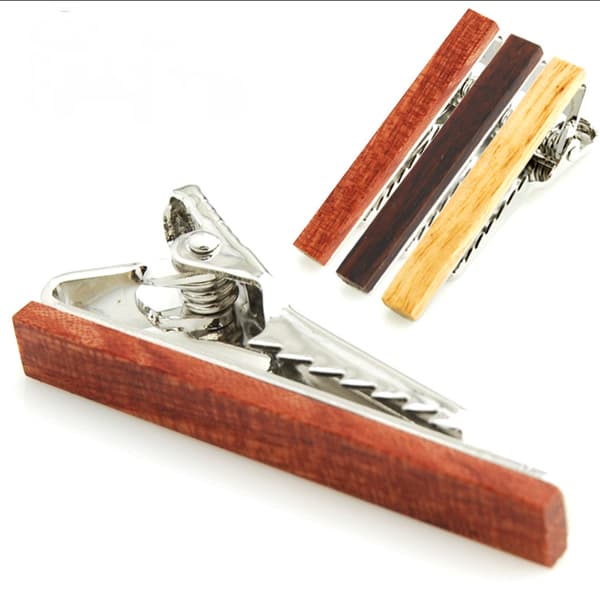 Menn Retro Tone Enkel slips slipsbar spenne klipp beste julegave