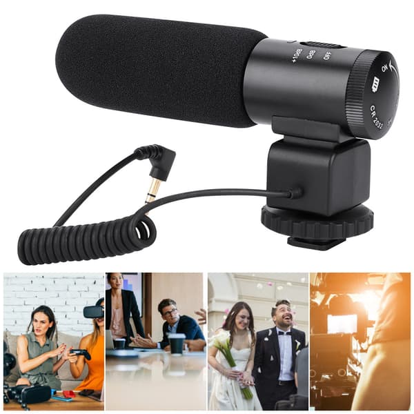 Mcoplus MIC-03 Digital 3,5 mm DV-videokamera stereo mikrofon