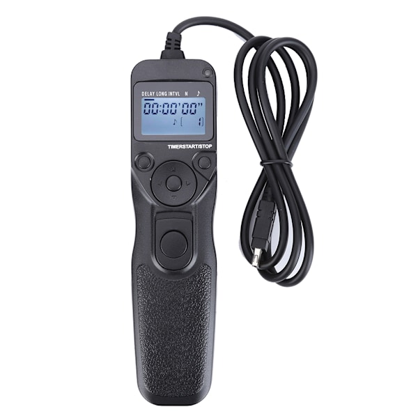 Shoot MC-DC2 Timing Shutter Cable Release Automatisk Timer Fjärrkontroll för Nikon Z7/D750/D610/D7500/D7200/D7000/D5200/D5600/D3300/D3100