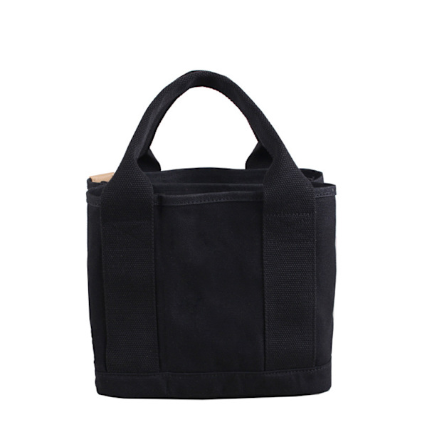 Kvinder Lærredstaske, Tote Taske Strandtaske Bento Tasker Håndtaske Skulder Cross Body Taske Damer Casual Chic Tasker, Sort