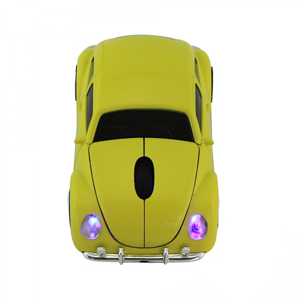 Kova-autohiiri / Volkswagen Beetle / 2.4G langaton hiiri Keltainen