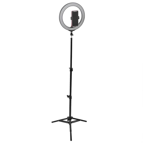 PULUZ Bærbar 10 tommer LED Ring Fill Light Sæt Blødt Lys Live Broadcast Lampeudstyr