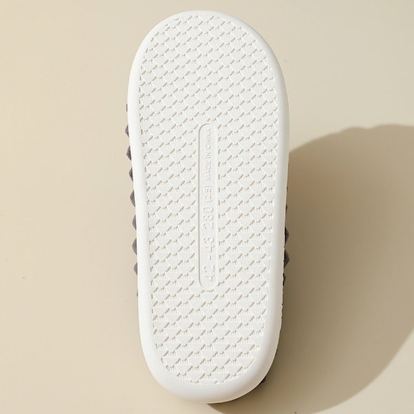 Hustofflor med Memory Foam, slip-on halkfria inomhustofflor med gummisula（8,5-9Men）