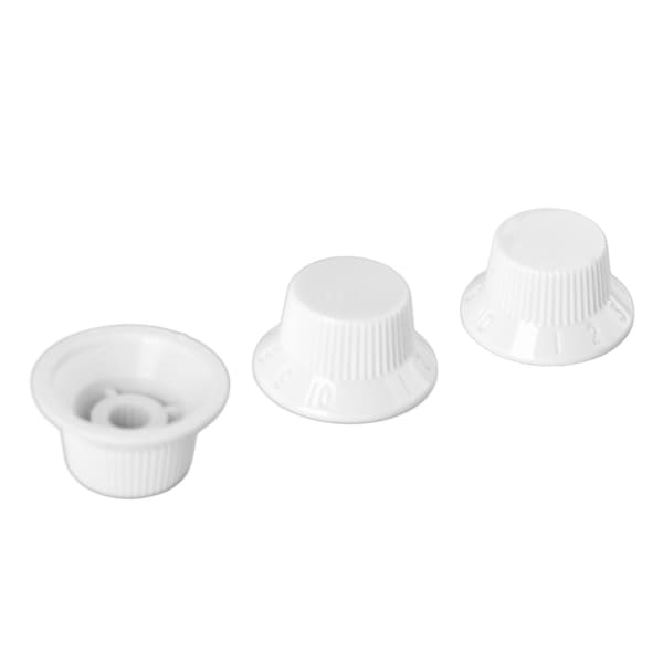 3 st gitarrkontrollknoppar 1 volym 2 ton passform topp plast set kit instrument tillbehör ersättning vit