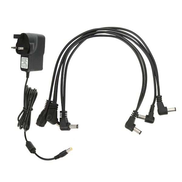 Strömadapter 9V Plastgitarr Multieffekt 1 till 5 C2T Linje Industriella Verktyg 850mA AC100‑240VUK-kontakt