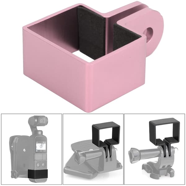 Stativadapterforlengerholderfeste i aluminiumslegering for Dji OSMO Pocketpink