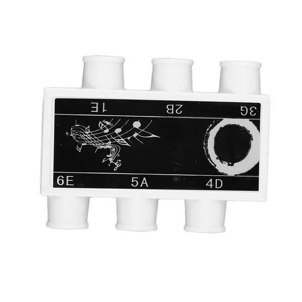 Guitar Streng Pitch Pipe Sort Sticker ABS Hus 6 Toner Tuning Pitch Pipe til Performance