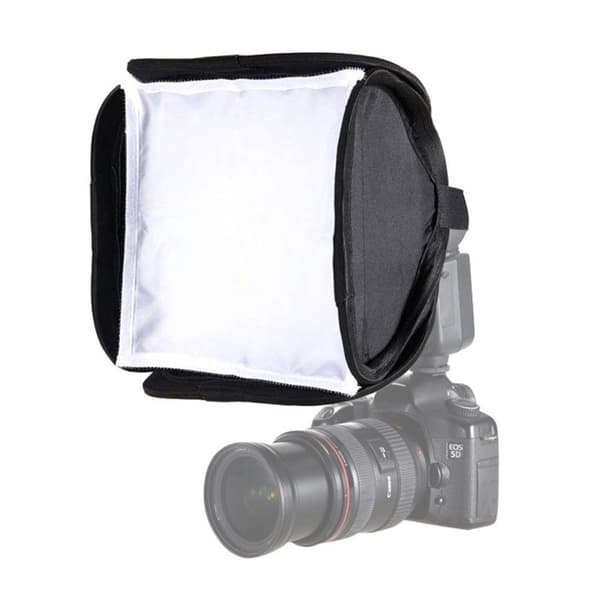 Universal Sammenfoldelig Letvægts Quick Release Flash Lys Diffuser Softbox til DSLR 23*23cm