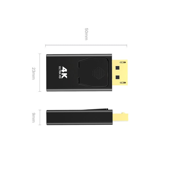 dp till hdmi-adapter 4Kdp hane till hdmi hona displayport till hdmi，3pack