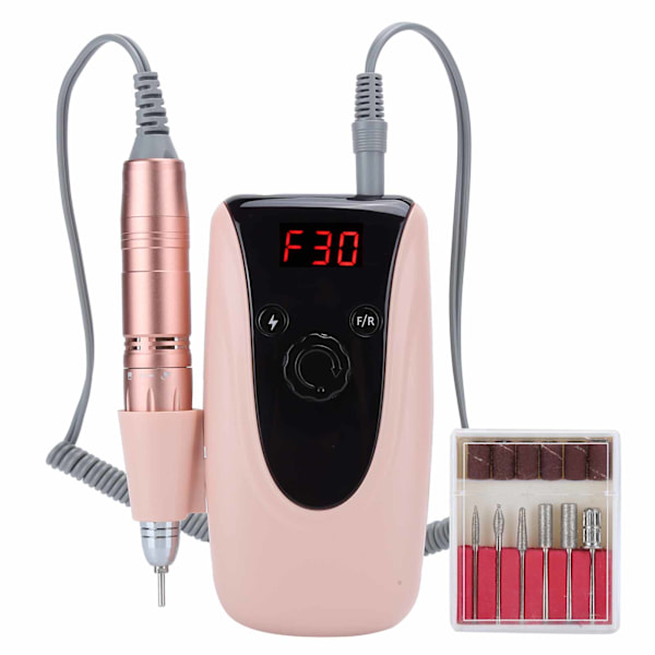 Sähköinen kynsiviila Portable Professional Nail Art Drill Manikyyri Pedikyyri Kone EU-pistoke