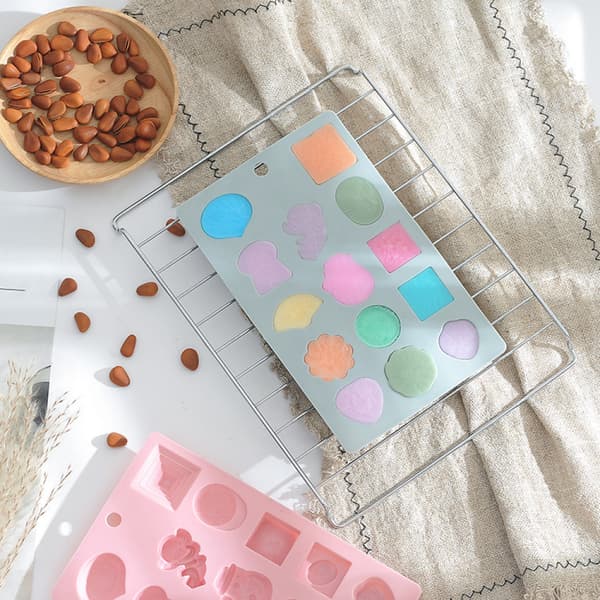 14 engle chokolade silikoneform blød slikdekoration isboks bagekageform (pink)