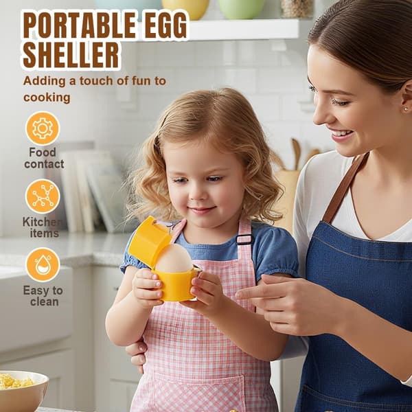 Multifunksjonelt eggverktøysett (rosa) - Oppgradert eggseparator i rustfritt stål, eggåpner, eggdeler og visp for kjøkkenbaking pink