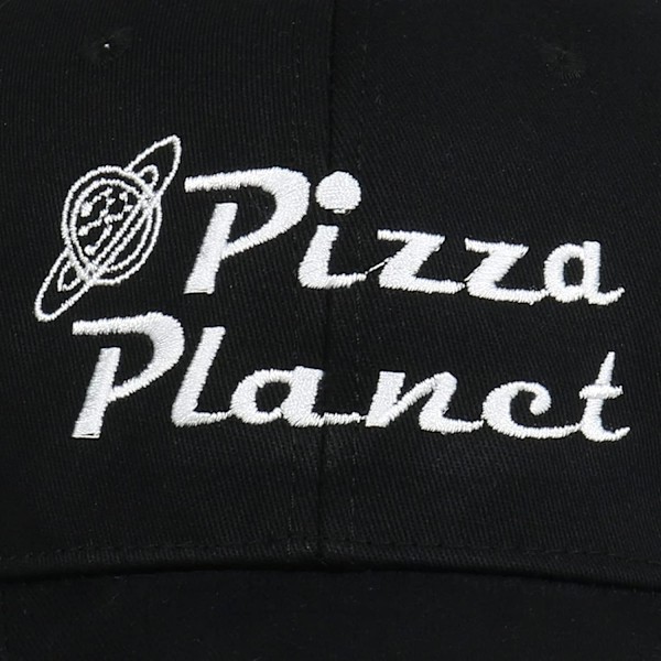 AVEKI Pizza Planet Hat Baseball Cap - Kirjonta, Isähattu, Säädettävä, Puuvilla, Aikuisten Urheilupäällys, Unisex, Musta-1
