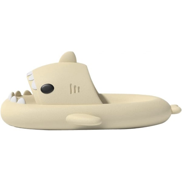 AVEKI Unisex Hai-Sandaalit Liukumattomat Uutuus Avoin Varvas Sandaalit Muodikkaat Söpöt Ranta-Sandaalit Sisä- Ja Ulkokäyttöön, Beige, Koko: 44/45
