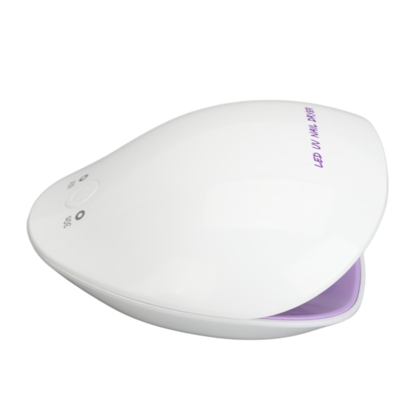 LED Negle Gel Polish Tørrer Skalformet 12stk Lyschips 180 Grader Tørring Negle Hærdende Lampe Lilla