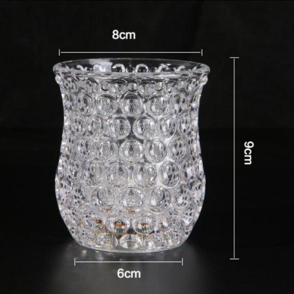 Honungskaka formad blinkande mugg, LED blinkande mugg lysande mugg, LED vattensensor mugg