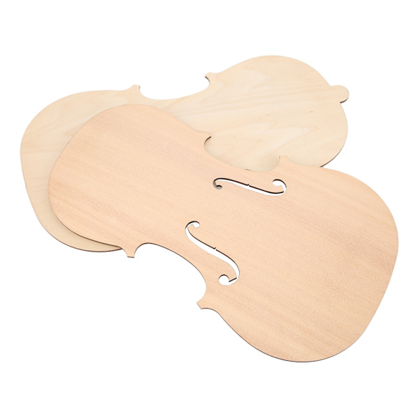 Ubehandlede Violiner Plade Træ Gran Frontpanel Ahorn Bagplade Bagplade DIY Dele