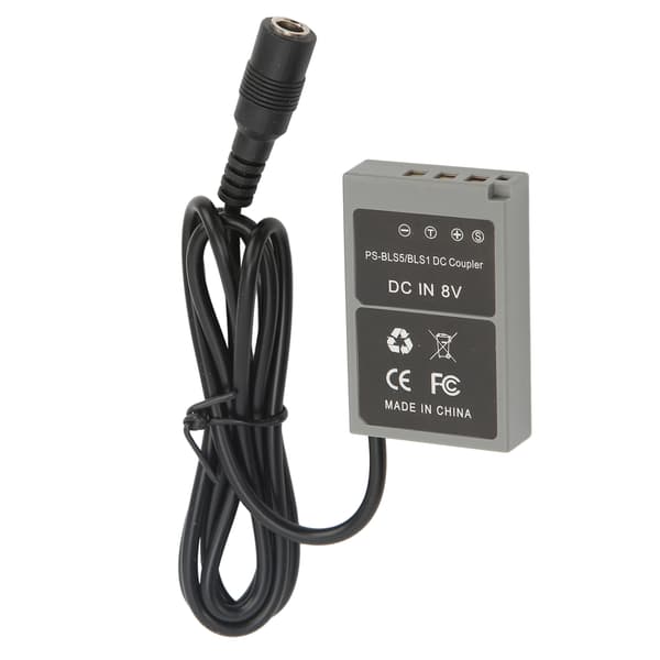 PS BLS5 BLS1 Dummybatteri DC-kobler for Olympus Pen E PL7 E PL5 E PM2 for Stylus 1 1s OM D E M10 E M10 for Mark II III AC100‑240V EU-plugg