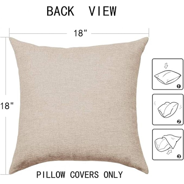 Engelsk alfabet putetrekk 18x18 tommer lin dekorative firkantede bokstaver pute for sofa seng bil stue (bokstav P)