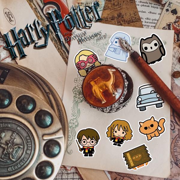 Harry Potter -akvarellivedetarrat, 50 kpl, vedenpitävät ja UV-kestävät, loistavat kaikkiin laitteisiisi, kokoelma söpöjä hahmoja