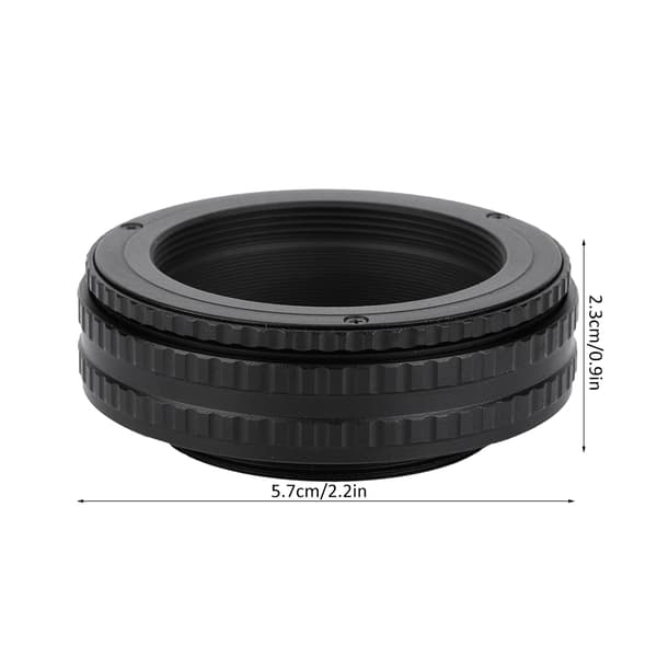 M42 til M42 justerbar fokuserende helicoid linseadapter makrorør tilbehør (17-31mm)