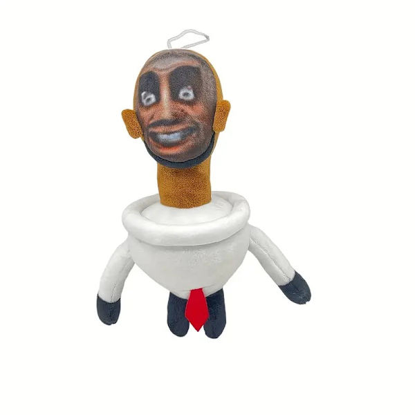 Nye toalettplysjleker, toalettmann-spoof-plysjleker dukker Halloween Thanksgiving julegave Tie Toilet Man