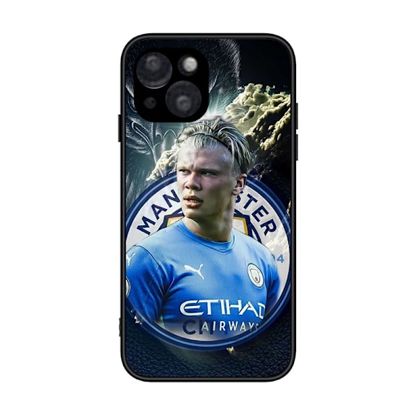 Man City FC Erling Haaland 2022/23 Førstelag Myk Gel-Etui Kompatibelt Med iPhone 12pro max