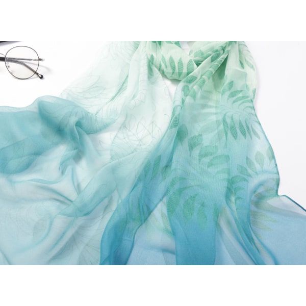 Tørklæder til kvinder Letvægts Fashion Tørklæder Print Blomstermønster Tørklæde Sjal Wraps, B01