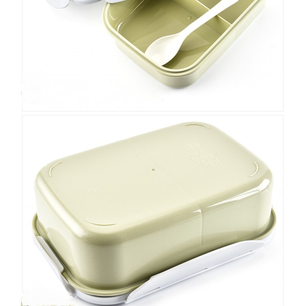 Bento Lunchlådor - Återanvändbara matbehållare med två fack för skola, arbete och resor, set med 1, klassisk