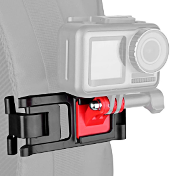 Universell ryggsäcksklämma Justerbar axelväska Bälte Fast bas för GoPro Osmo Action-kamera