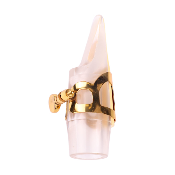 Alto Saxofon Mundstykke Kit Transparent Plast Guld Ligatur Sort Hætte E Flat Sax Instrument Tilbehør
