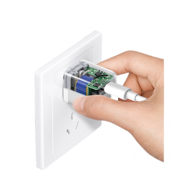 33wpd Hurtiglader, Mini Foldbar Fot Amerikansk Standard Adapter, Egnet for Apple Mobiltelefon Laderhode,