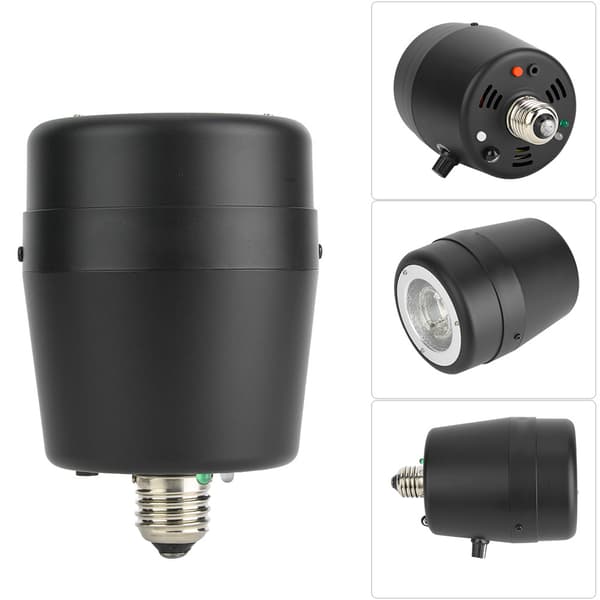 NiceFoto E-100 valokuvausstudion salamavalo 120W 5500K GN28 E27 (110V)