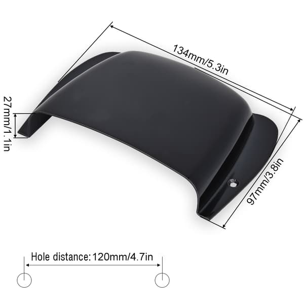 134 * 97 * 27mm Legeringsskydd i legering för PB basgitarr (svart)